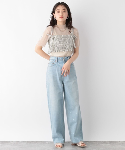 RAGEBLUE（レイジブルー）の「ハイネックラメシアートップス（Tシャツ/カットソー・レディース・グレー/ホワイト・FREE）」の17枚目の写真