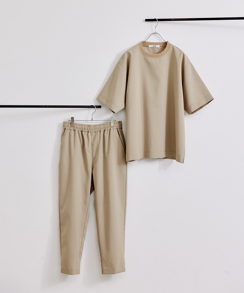 JUNRED（ジュンレッド）の「【  セットアップ対応 】 j.n.r.d / エコストリッチプルオーバー（Tシャツ/カットソー・メンズ・オリーブ/ベージュ/ネイビー・L/LL/M）」の12枚目の写真