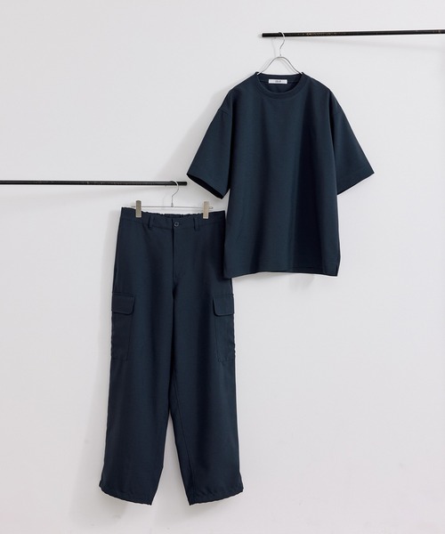 JUNRED（ジュンレッド）の「【  セットアップ対応 】 j.n.r.d / エコストリッチプルオーバー（Tシャツ/カットソー・メンズ・オリーブ/ベージュ/ネイビー・L/LL/M）」の15枚目の写真