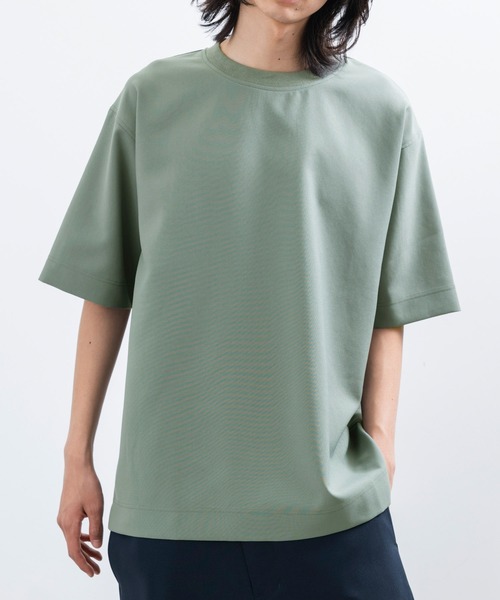 JUNRED（ジュンレッド）の「【  セットアップ対応 】 j.n.r.d / エコストリッチプルオーバー（Tシャツ/カットソー・メンズ・オリーブ/ベージュ/ネイビー・L/LL/M）」の9枚目の写真