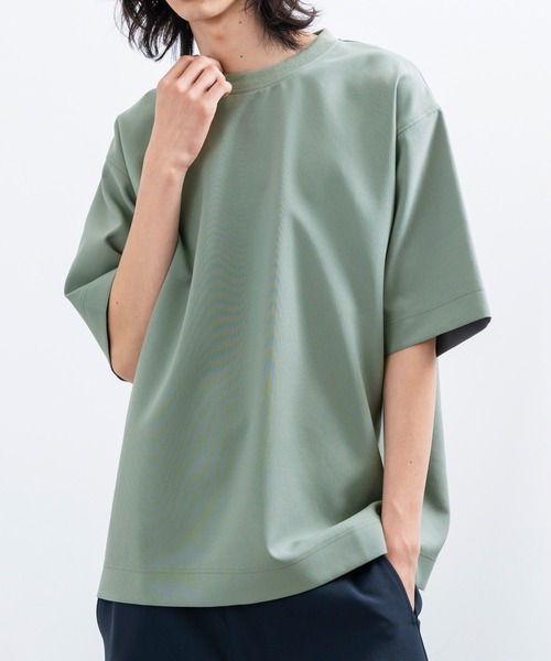 JUNRED（ジュンレッド）の「【  セットアップ対応 】 j.n.r.d / エコストリッチプルオーバー（Tシャツ/カットソー・メンズ・オリーブ/ベージュ/ネイビー・L/LL/M）」の11枚目の写真