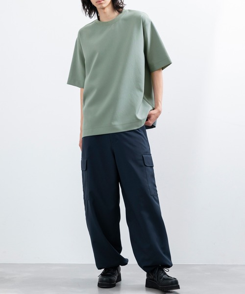 JUNRED（ジュンレッド）の「【  セットアップ対応 】 j.n.r.d / エコストリッチプルオーバー（Tシャツ/カットソー・メンズ・オリーブ/ベージュ/ネイビー・L/LL/M）」の4枚目の写真