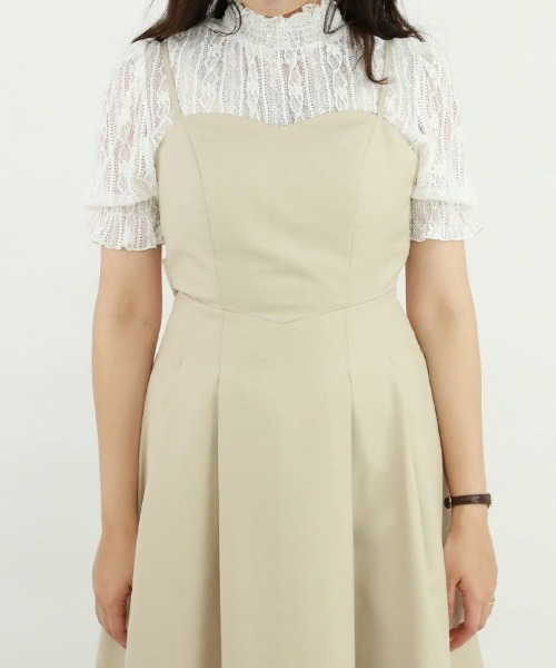 F i.n.t（フィント）の「ストライプフラワーレースシアートップス/F&A/fint（Tシャツ/カットソー・レディース・オフホワイト/アイボリー・FREE）」の8枚目の写真