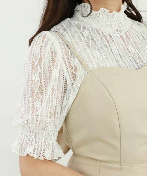 F i.n.t（フィント）の「ストライプフラワーレースシアートップス/F&A/fint（Tシャツ/カットソー・レディース・オフホワイト/アイボリー・FREE）」の10枚目の写真