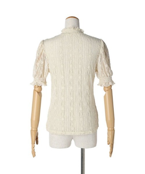 F i.n.t（フィント）の「ストライプフラワーレースシアートップス/F&A/fint（Tシャツ/カットソー・レディース・オフホワイト/アイボリー・FREE）」の20枚目の写真