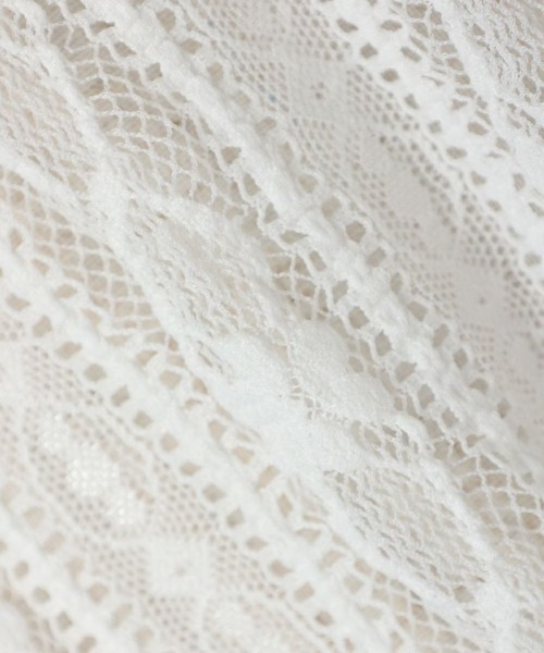 F i.n.t（フィント）の「ストライプフラワーレースシアートップス/F&A/fint（Tシャツ/カットソー・レディース・オフホワイト/アイボリー・FREE）」の13枚目の写真