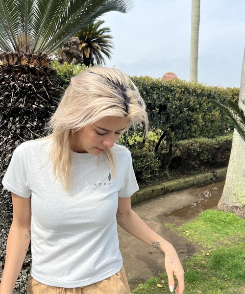 ROXY(ロキシー)の「SIMPLY CACTUS/ロキシー半袖Tシャツ(Tシャツ/カットソー・レディース・グリーン/グレー/レッド/ホワイト・SMALL/LARGE/MEDIUM)」の11枚目の写真