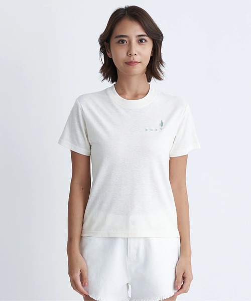 ROXY(ロキシー)の「SIMPLY CACTUS/ロキシー半袖Tシャツ(Tシャツ/カットソー・レディース・グリーン/グレー/レッド/ホワイト・SMALL/LARGE/MEDIUM)」の7枚目の写真