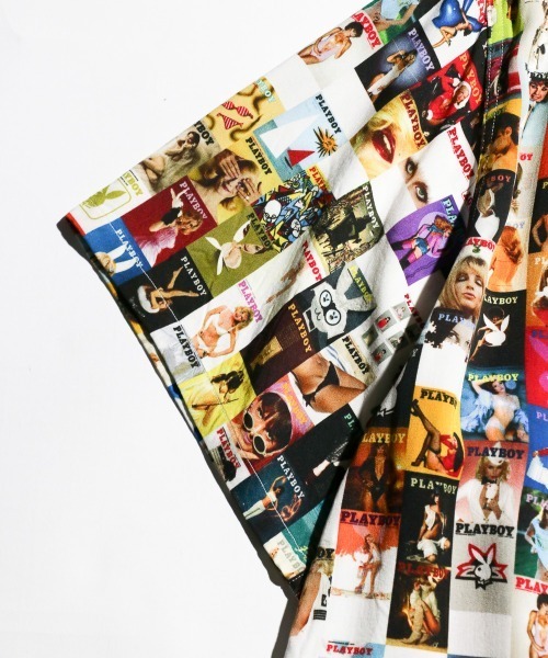 PLAYBOY(プレイボーイ)の「PLAYBOY / プレイボーイ 100COVER SS SHIRT レーヨンブロード オープンカラー 総柄SSシャツ(シャツ/ブラウス・メンズ・ブラック/その他1・LARGE/MEDIUM)」の21枚目の写真