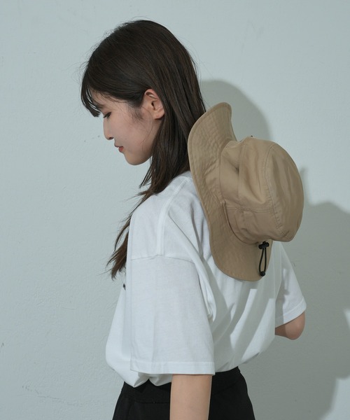 COLONY 2139(コロニートゥーワンスリーナイン)の「撥水アドベンチャーハット(ハット・レディース・ブラック/ベージュ・FREE)」の17枚目の写真