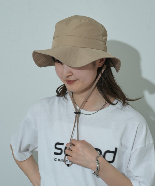 COLONY 2139(コロニートゥーワンスリーナイン)の「撥水アドベンチャーハット(ハット・レディース・ブラック/ベージュ・FREE)」の21枚目の写真