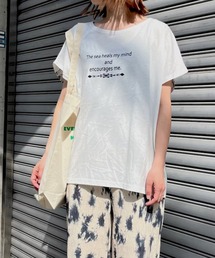 anap mimpi | バック オルテガ メッセージ プリント ドルマン Tシャツ(Tシャツ/カットソー)