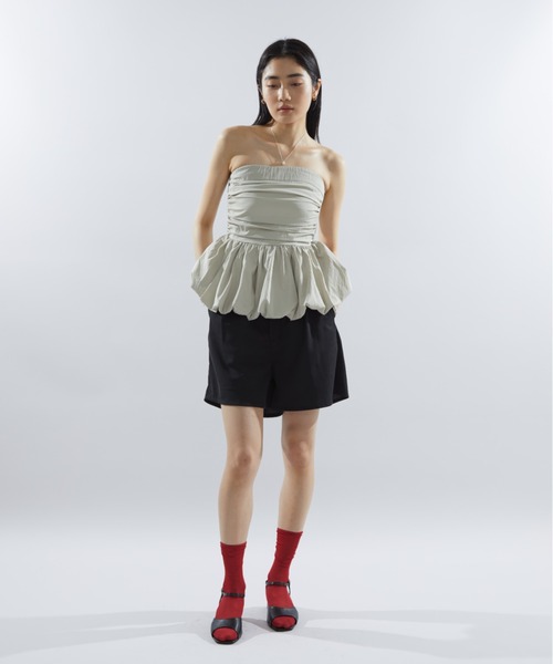 Aunt Marie's（アントマリーズ）の「タックバルーンビスチェ（チューブトップ・レディース・ベージュ/ホワイト/ブラック・FREE）」の12枚目の写真