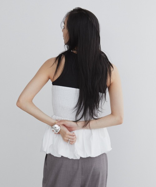 Aunt Marie's（アントマリーズ）の「タックバルーンビスチェ（チューブトップ・レディース・ベージュ/ホワイト/ブラック・FREE）」の18枚目の写真