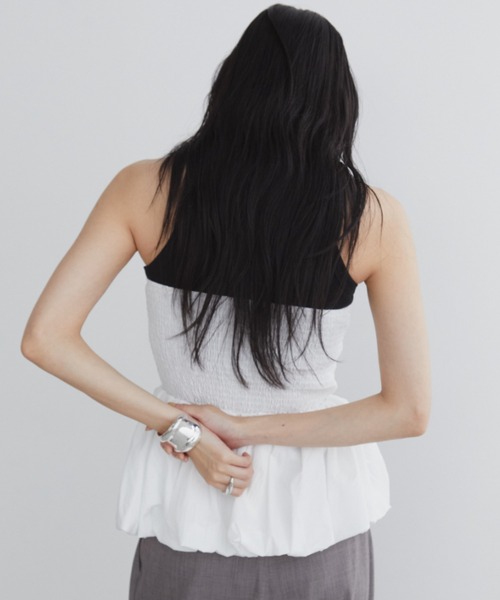 Aunt Marie's（アントマリーズ）の「タックバルーンビスチェ（チューブトップ・レディース・ベージュ/ホワイト/ブラック・FREE）」の22枚目の写真