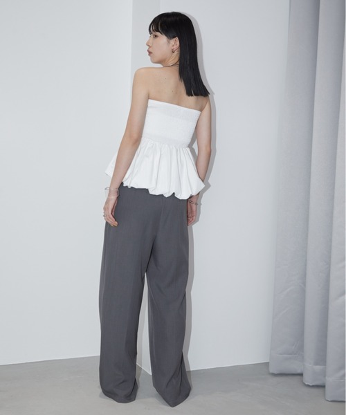 Aunt Marie's（アントマリーズ）の「タックバルーンビスチェ（チューブトップ・レディース・ベージュ/ホワイト/ブラック・FREE）」の7枚目の写真