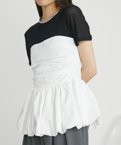 Aunt Marie's（アントマリーズ）の「タックバルーンビスチェ（チューブトップ・レディース・ベージュ/ホワイト/ブラック・FREE）」の15枚目の写真