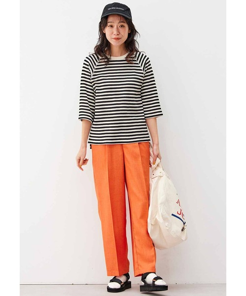 Live in comfort（リブインコンフォート）の「リブ　イン　コンフォート　何かと使える　やわらかワッフルボーダートップス（Tシャツ/カットソー・レディース・ホワイト系その他3/ホワイト系その他/ホワイト系その他2・MEDIUM/LARGE/X-LARGE/XX-LARGE/SMALL）」の12枚目の写真