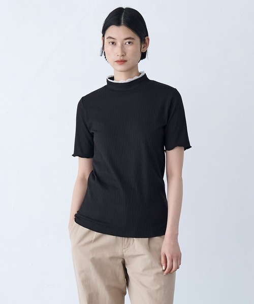 【セール】レースハイネックリブカットソー（Tシャツ/カットソー）｜LA MARINE FRANCAISE（マリン フランセーズ）