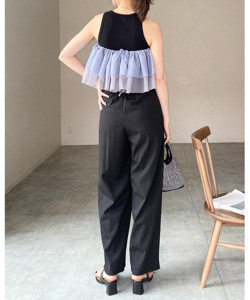 so.C.hu♡2wayバイカラーフリル&パールビスチェ1936 so.C.hu♡2wayバイカラーフリル&パールビスチェ - メルカリ