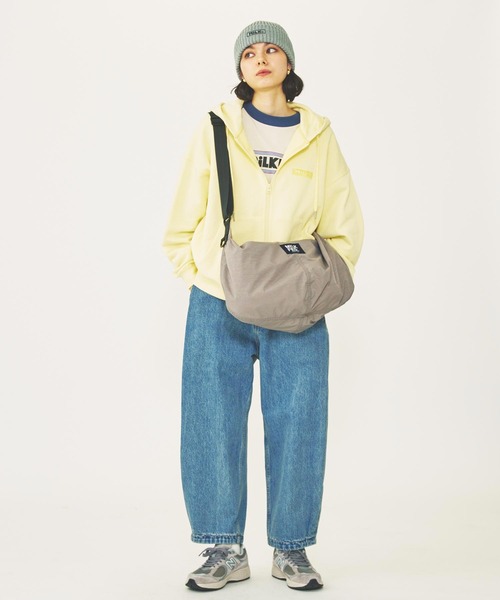すぐ届く☆MILKFED. ハーフムーンショルダーバッグ ロゴ 大容量 HALF MOON SHOULDER BAG（ショルダーバッグ）｜MILKFED.（ミルク