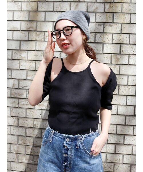 tシャツ リボンキャミデザインアンサンブル レディース EATME tシャツ リボンキャミデザインアンサンブル レディース