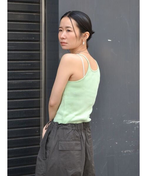 Ungrid - 未使用完売品ungridアングリッド リブニットキャミ セール】ギャザーデザインキャミ（シャツ/ブラウス）｜Ungrid