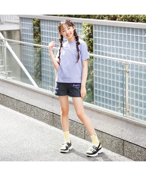 algy(アルジー)の「サガラシシュウデニムショーパン(デニムパンツ・キッズ・ブラック/サックスブルー/ブルー・MEDIUM/SMALL/XXX-SMALL/XX-SMALL/X-SMALL)」の4枚目の写真