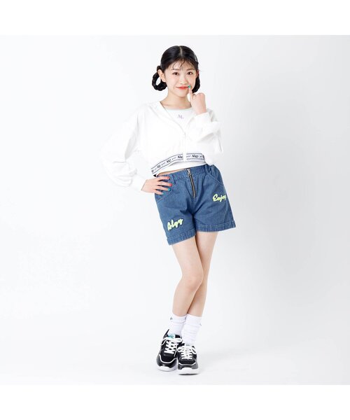 algy(アルジー)の「サガラシシュウデニムショーパン(デニムパンツ・キッズ・ブラック/サックスブルー/ブルー・MEDIUM/SMALL/XXX-SMALL/XX-SMALL/X-SMALL)」の13枚目の写真