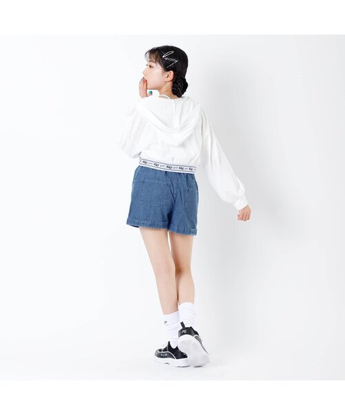 algy(アルジー)の「サガラシシュウデニムショーパン(デニムパンツ・キッズ・ブラック/サックスブルー/ブルー・MEDIUM/SMALL/XXX-SMALL/XX-SMALL/X-SMALL)」の14枚目の写真