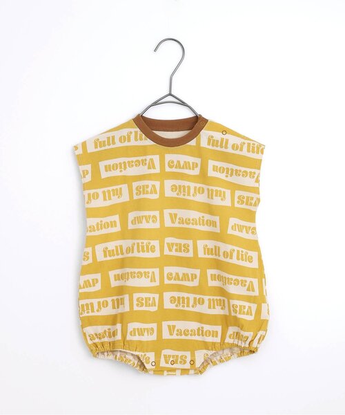 p.premier（ピードットプルミエ）の「イロチ買いしたい総柄バルーンロンパース（ロンパース・キッズ・アイボリー/ブルー/オレンジ/イエロー/レッド・60/70/80）」の4枚目の写真