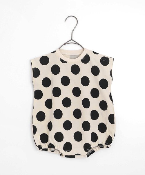 p.premier（ピードットプルミエ）の「イロチ買いしたい総柄バルーンロンパース（ロンパース・キッズ・アイボリー/ブルー/オレンジ/イエロー/レッド・60/70/80）」の2枚目の写真