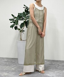 ラメメッシュキャミワンピース