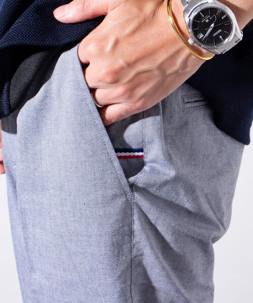 GLOSTER(グロスター)の「【GLOSTER/グロスター】綿麻 COOLMAX スリムフィットパンツ ツイルスラックス(スラックス・メンズ・グレイッシュブルー/ブルー/チャコールグレー/ベージュ・S/M/L/XL)」の22枚目の写真