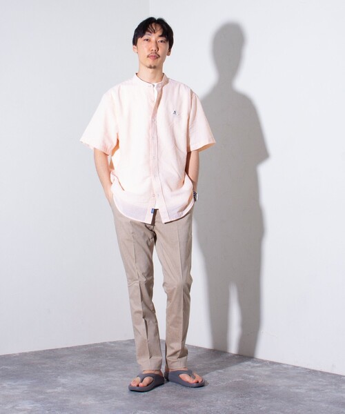 GLOSTER(グロスター)の「【GLOSTER/グロスター】綿麻 COOLMAX スリムフィットパンツ ツイルスラックス(スラックス・メンズ・グレイッシュブルー/ブルー/チャコールグレー/ベージュ・S/M/L/XL)」の19枚目の写真