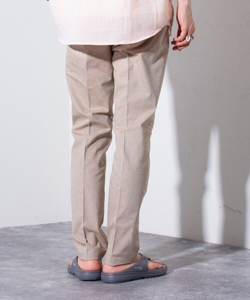 GLOSTER(グロスター)の「【GLOSTER/グロスター】綿麻 COOLMAX スリムフィットパンツ ツイルスラックス(スラックス・メンズ・グレイッシュブルー/ブルー/チャコールグレー/ベージュ・S/M/L/XL)」の14枚目の写真