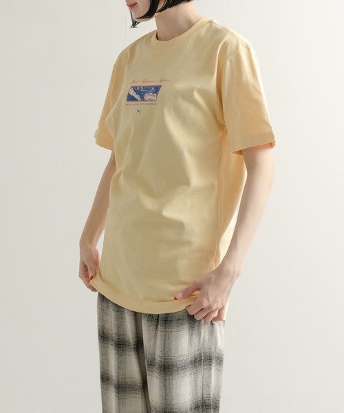 PUMA（プーマ）の「PUMA　HYDRATION グラフィックTシャツ（Tシャツ/カットソー・レディース・イエロー系その他/グレー系その他/ホワイト系その他・X-SMALL）」の3枚目の写真