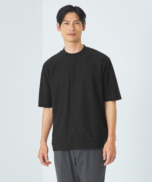 green label relaxing（グリーンレーベルリラクシング）の「ミラノビズ クルーネック Tシャツ（Tシャツ/カットソー・メンズ・ライトグレー/ブラック/ライトブルー・L/S/XL/M）」の2枚目の写真