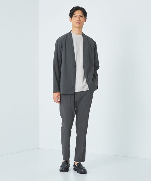 green label relaxing（グリーンレーベルリラクシング）の「ミラノビズ クルーネック Tシャツ（Tシャツ/カットソー・メンズ・ライトグレー/ブラック/ライトブルー・L/S/XL/M）」の4枚目の写真