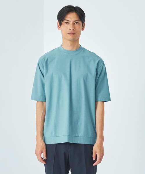 green label relaxing（グリーンレーベルリラクシング）の「ミラノビズ クルーネック Tシャツ（Tシャツ/カットソー・メンズ・ライトグレー/ブラック/ライトブルー・L/S/XL/M）」の5枚目の写真