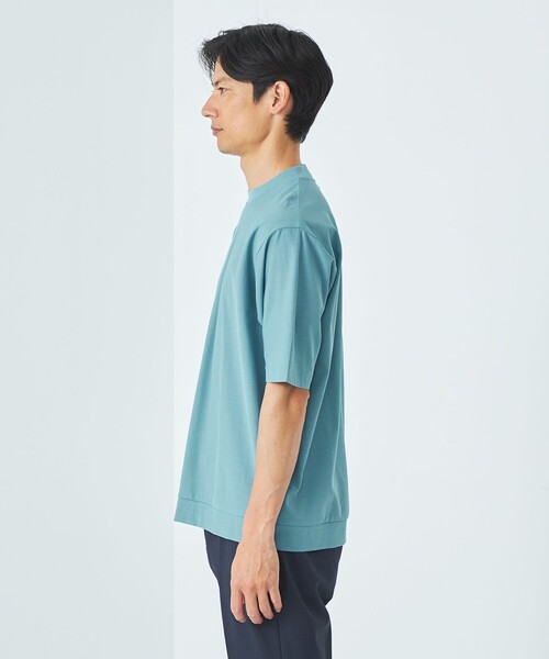 green label relaxing（グリーンレーベルリラクシング）の「ミラノビズ クルーネック Tシャツ（Tシャツ/カットソー・メンズ・ライトグレー/ブラック/ライトブルー・L/S/XL/M）」の6枚目の写真