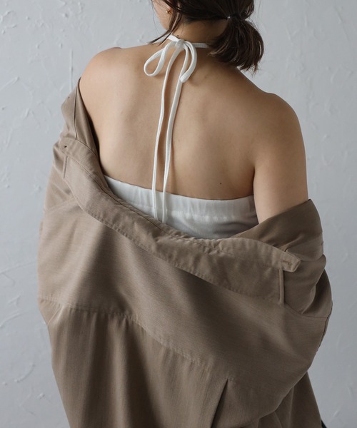 Bonjour Sagan（ボンジュールサガン）の「カップ付き2WAYチューブトップ（チューブトップ・レディース・オフホワイト/ブラック・FREE）」の5枚目の写真