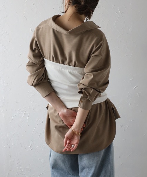 Bonjour Sagan（ボンジュールサガン）の「カップ付き2WAYチューブトップ（チューブトップ・レディース・オフホワイト/ブラック・FREE）」の12枚目の写真