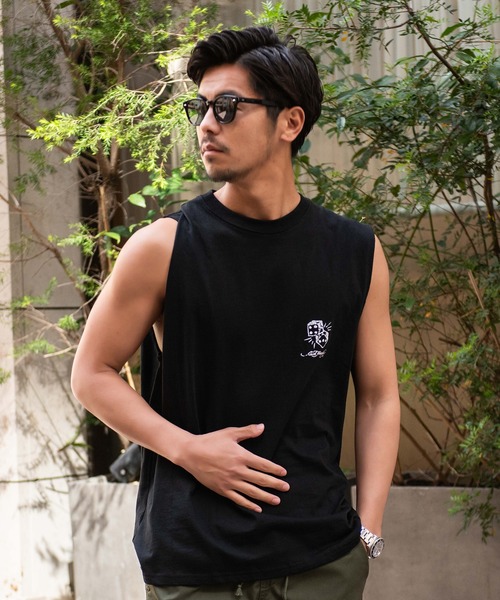 Ed Hardy(エドハーディー)の「『ED HARDY/エドハーディー』ノースリーブTシャツ(Tシャツ/カットソー・メンズ・B/A・LL/L/M)」の9枚目の写真