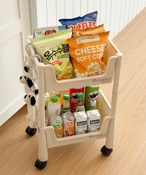 キャスター付き2段ワゴン（家具）｜Made in I（メイドインアイ）の