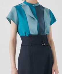 UNITED TOKYO | オーガンデコアシメブラウス-ウォッシャブル/防シワ-(シャツ/ブラウス)