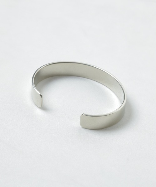 オープンバングル NU jewelry」ジャーマンシルバーナローバングル（バングル