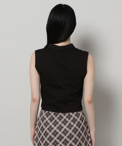 3.3 Field Trip （3.3フィールドトリップ）の「3.3 Field Trip／ボタンツキシャツタンク（タンクトップ・レディース・アイボリー/ブラック・FREE）」の17枚目の写真