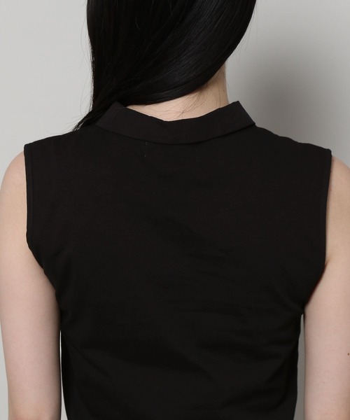 3.3 Field Trip （3.3フィールドトリップ）の「3.3 Field Trip／ボタンツキシャツタンク（タンクトップ・レディース・アイボリー/ブラック・FREE）」の18枚目の写真