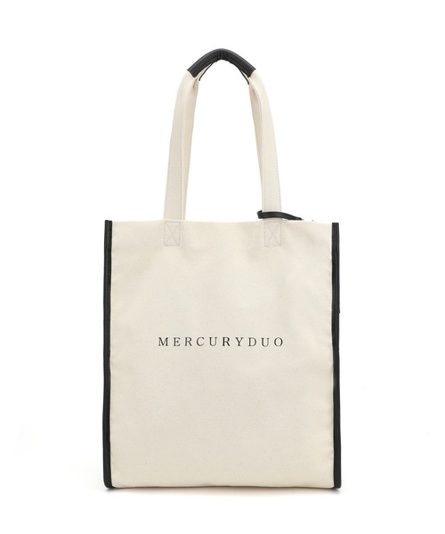 MERCURYDUO(マーキュリーデュオ)の「【MERCURYDUO/マーキュリーデュオ 】 別注カラーあり カードケース付 キャンバストートバッグ(トートバッグ・レディース・ラベンダー/ピンク/ネイビー/ブラック/ミント/ブルーグレー/ブラック×ホワイト/キャメル/ブラック系その他/パープル・FREE)」の17枚目の写真